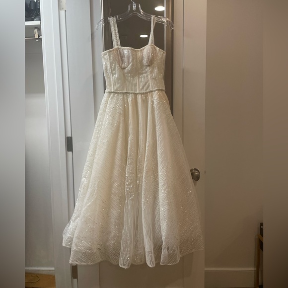 Bronx & Banco Mademoiselle Bridal MIDI Dress Size L - Picture 4 of 9